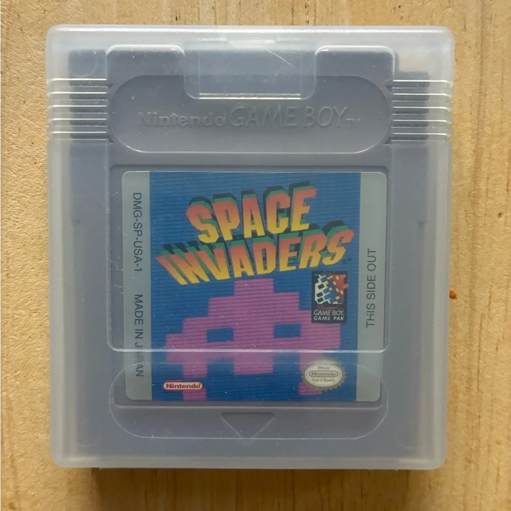 Nintendo Game Boy SPACE INVADERS Game With Case, Tested, Works